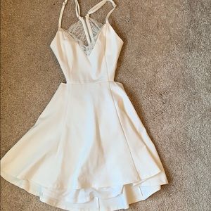 White cocktail dress